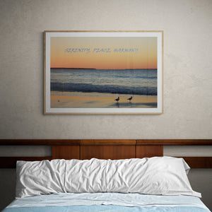 Home Decor Wall Art Beach Sunset Chilled