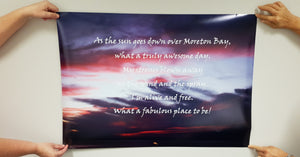 Home Decor Wall Art Beach Sunset Moreton Bay