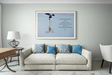 Load image into Gallery viewer, Beach Wall Art Sea Bird Flight Edge of Ocean